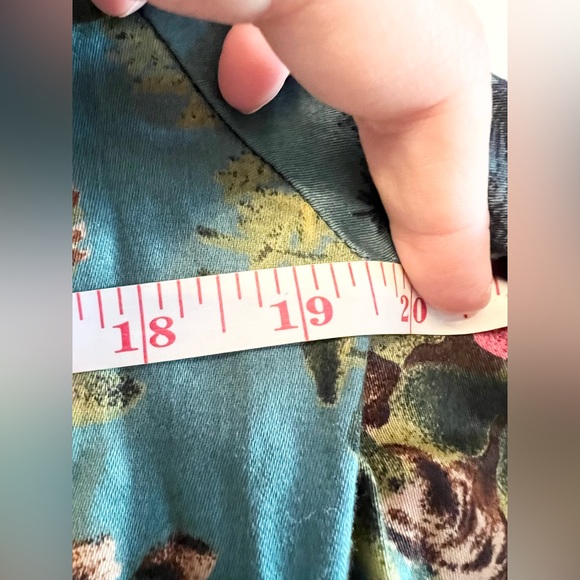 Ceylan Otantik CEO Floral Maxi Dress moody blue modest Turkish dress - Picture 9 of 9